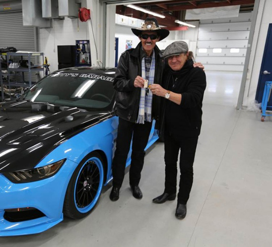 Richard Petty and Brian Johnson